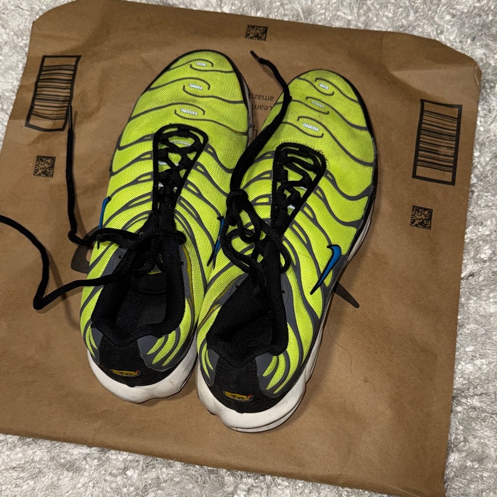 Nike Lime Green and Black Athletic Shoes